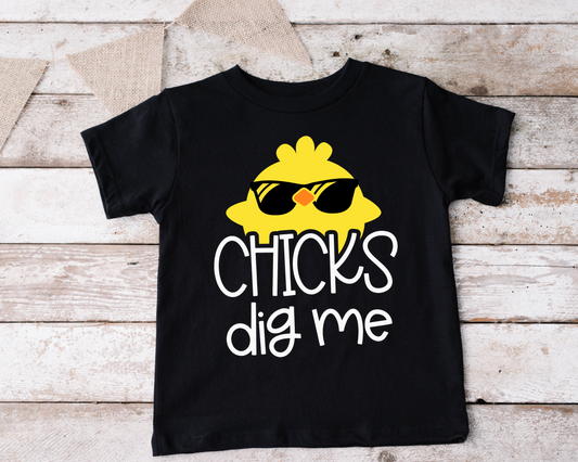 Chick Dig Me Kids Shirt