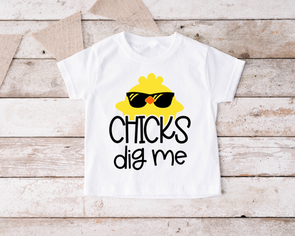 Chick Dig Me Kids Shirt