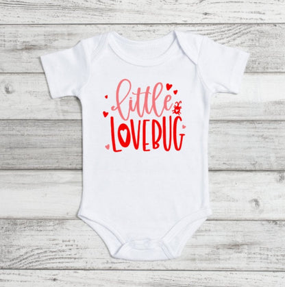 Little LoveBug Onesie / Valentines Onesie / Baby 1st Valentines