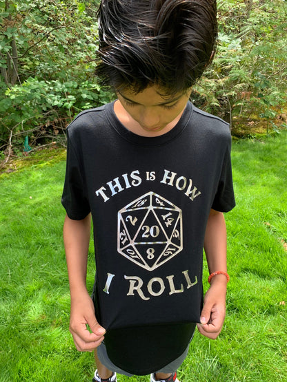 This Is How I Roll Kids Shirt, D&D Shirt