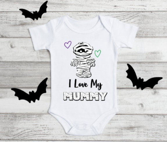 I Love My Mummy, I Love My Mummy Onesie, Halloween Onesie, Mommy and Me, Mummy and Me