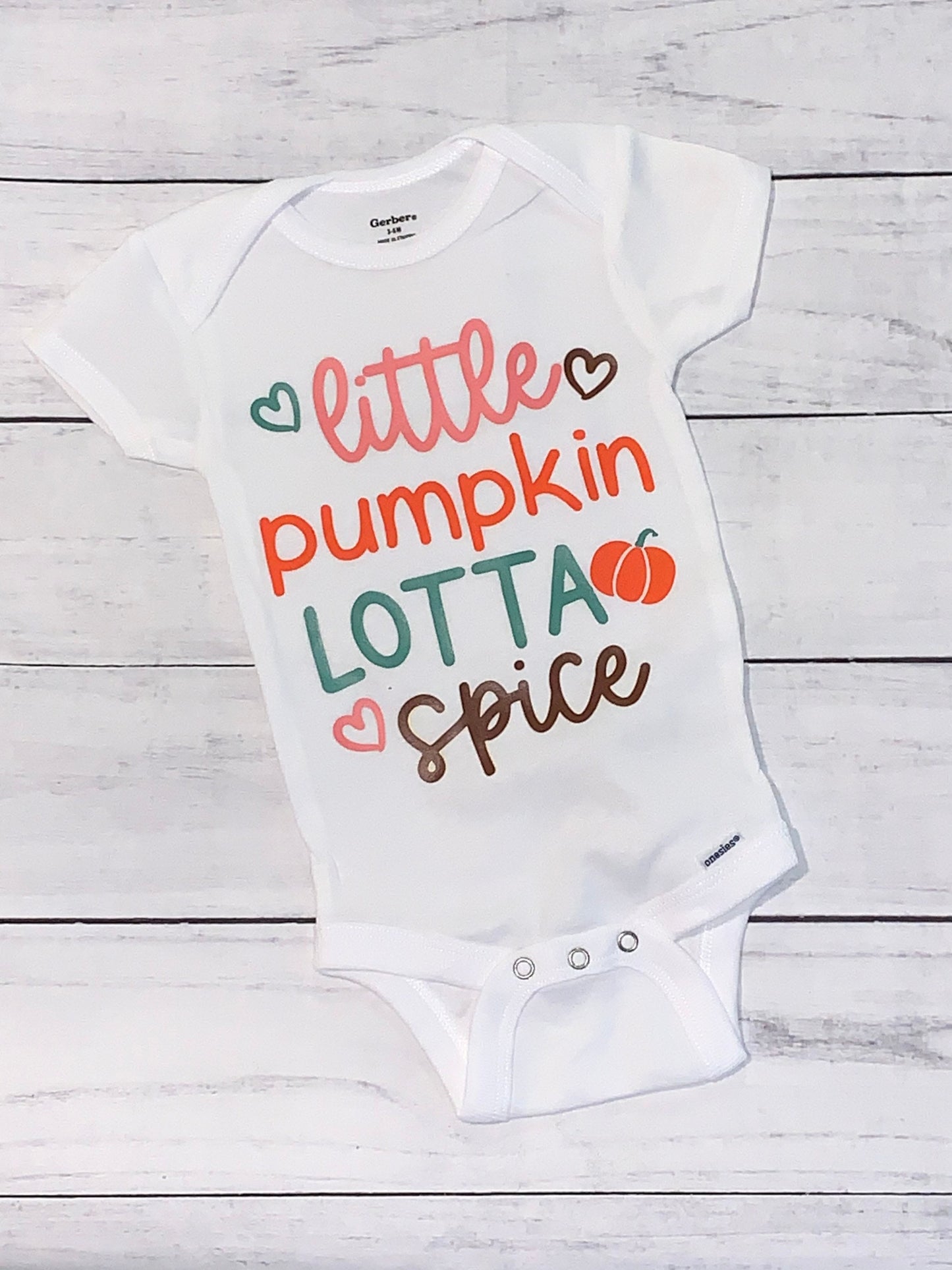 Little Pumpkin Lotta Spice, Baby Onesie, Fall Onesie