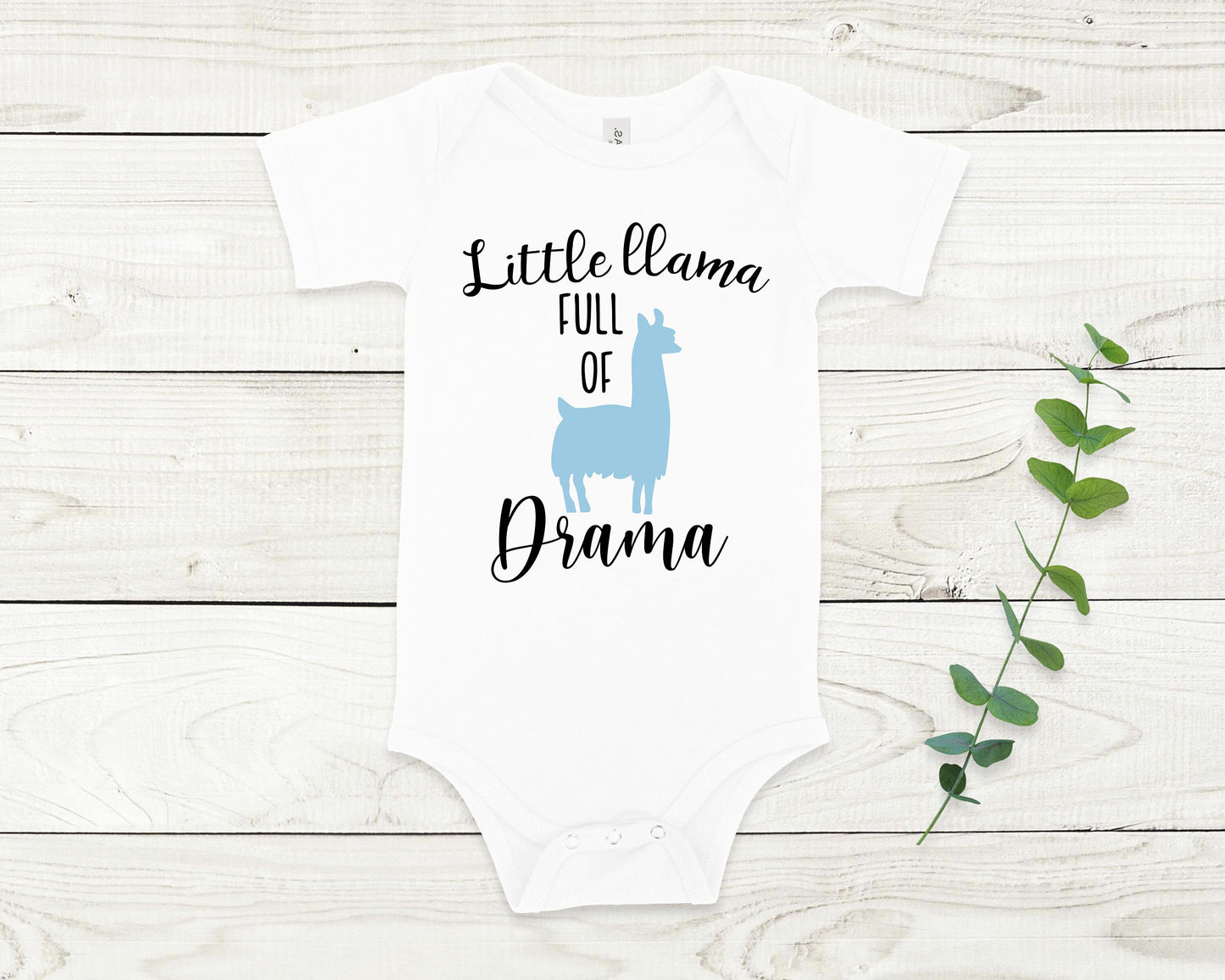 Little Llama full of Drama Baby Onesie