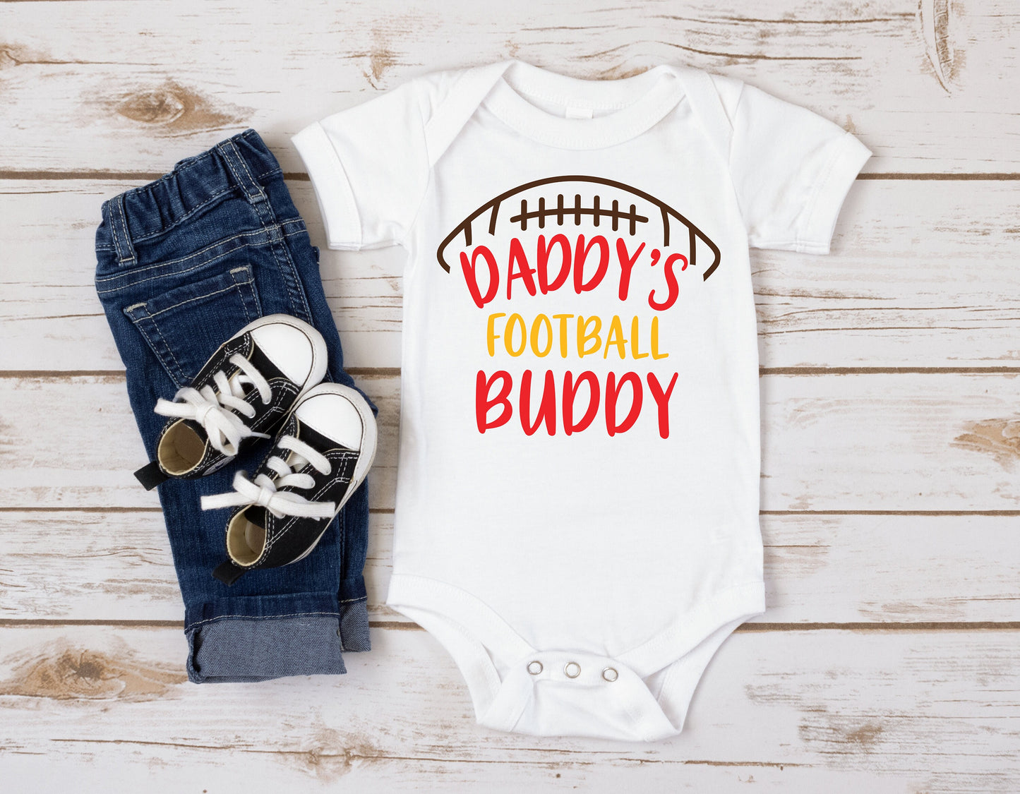 Daddy's Football Buddy Onesie