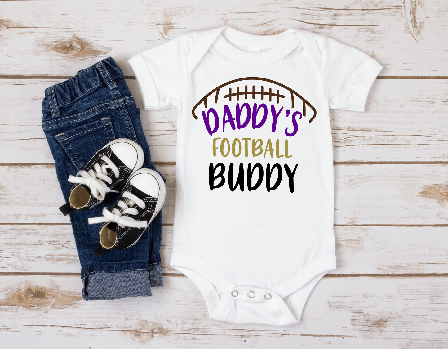 Daddy's Football Buddy Onesie