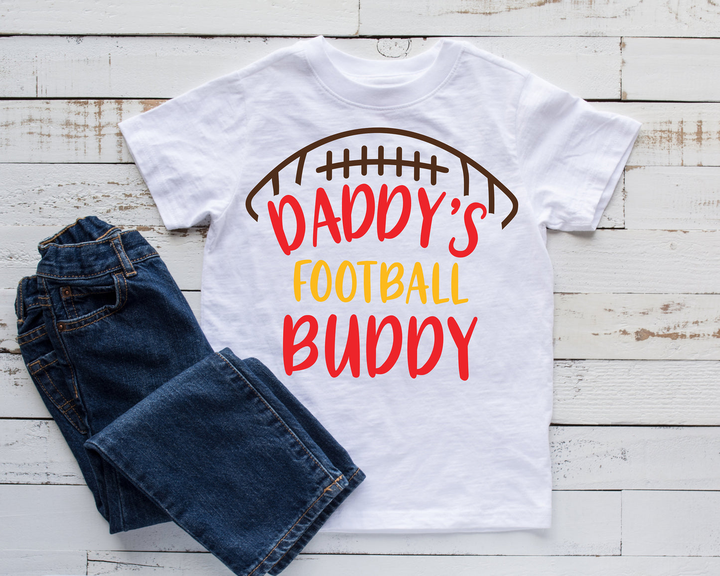 Daddy's Football Buddy Kids Tee