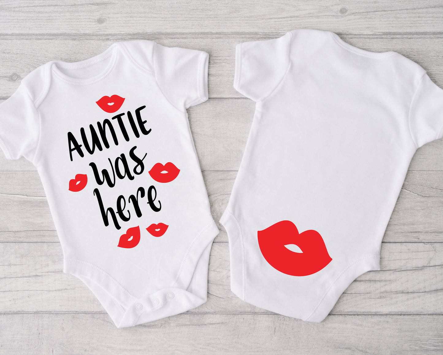 Auntie Was Here Baby Onesie